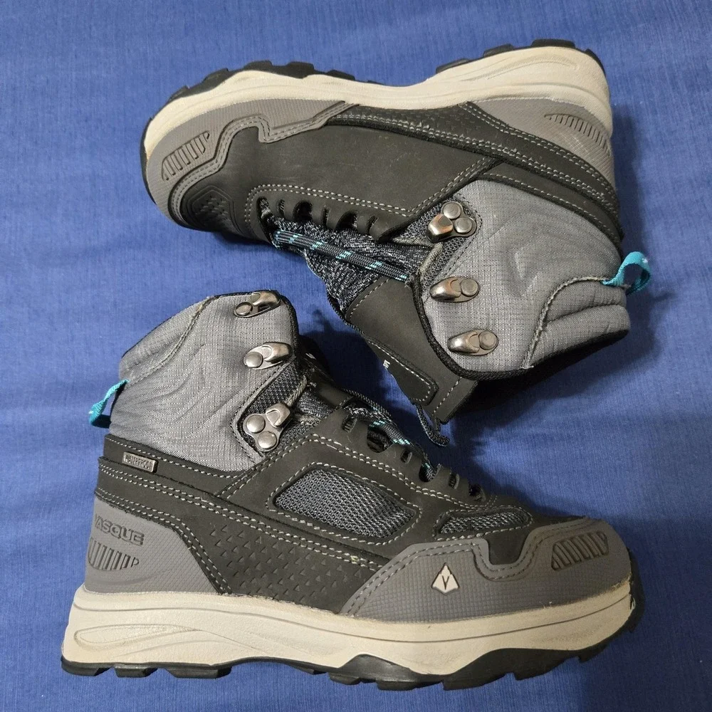Vasque Snow Boots Little Kids Size 13 Gray Waterproof Hiking Lace Up‎ Winter